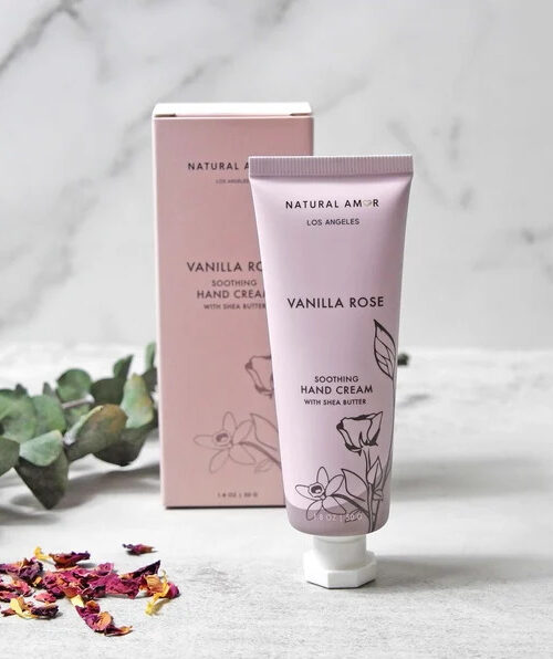 Vanilla Rose Hand Cream | Valentine's Day Gift | Thank you Gift | Enriched with Shea Butter | Gifts for her | Gift for mom | Wedding Gift